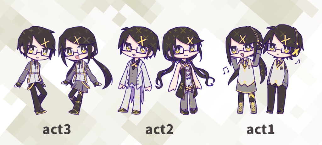錯音ジバ・シノ ミニアクリルスタンド