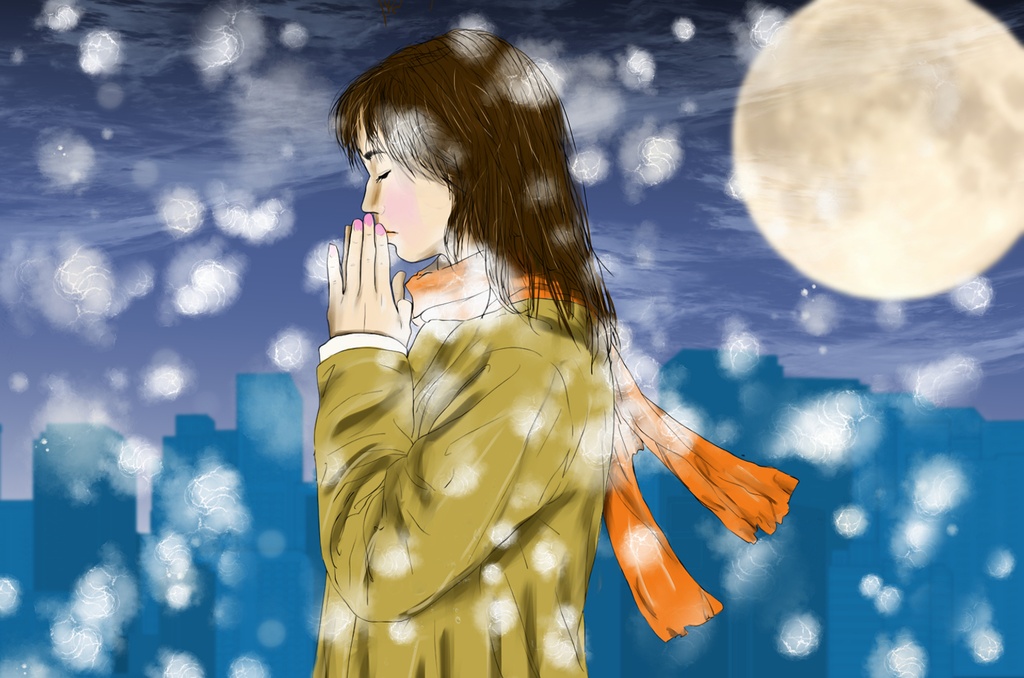 雪の中の祈り