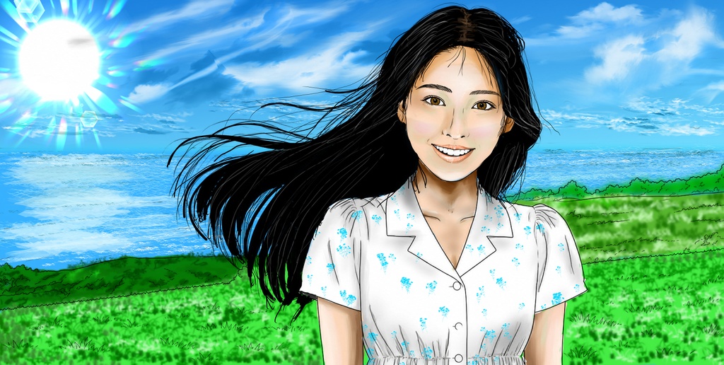 夏の笑顔
