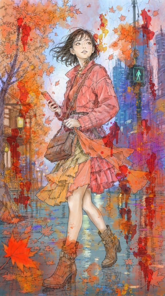 秋の街角