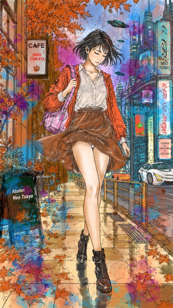 秋のカフェ通り
