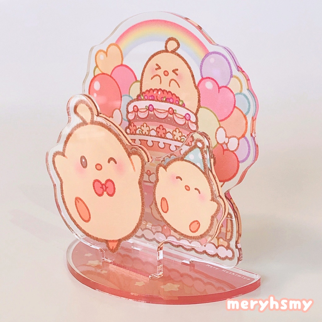 饅頭アクリルジオラマ(パーティver)