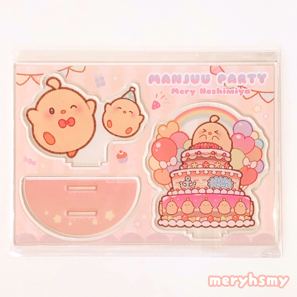 饅頭アクリルジオラマ(パーティver)