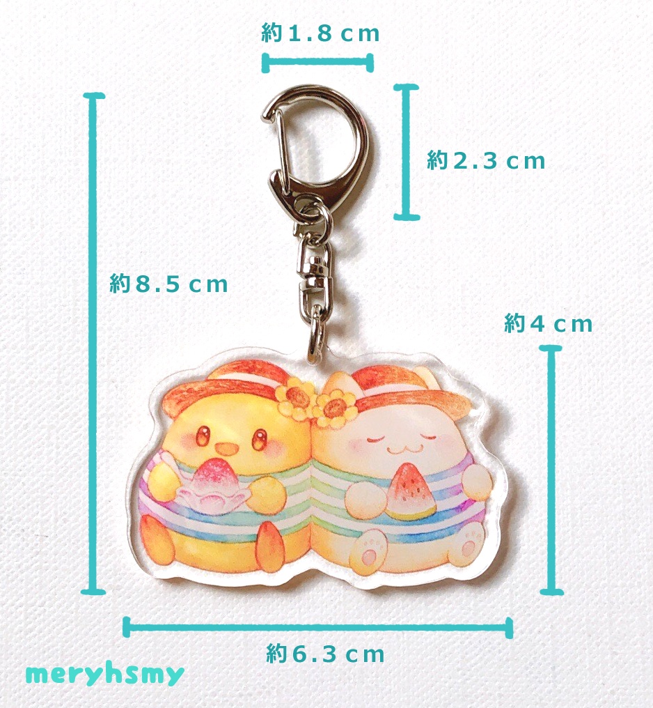 饅頭オフニャ・アクリルキーホルダー