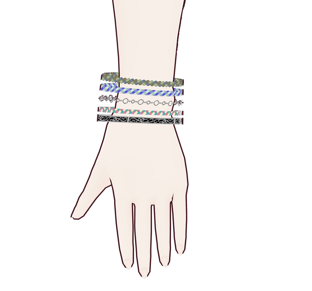 Vroid用ブレスレットデータ集