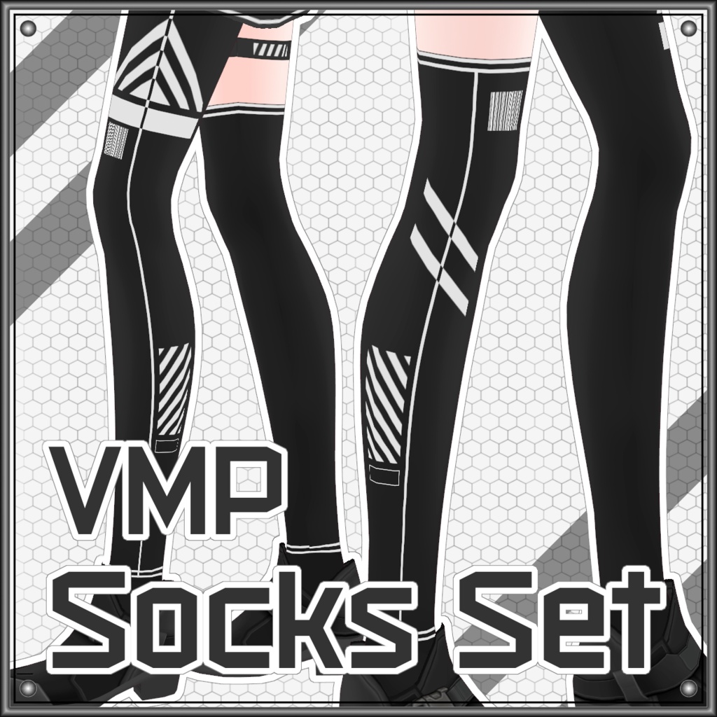 【Free/無料】VMP 切り替え型ソックスセット/Switchable Socks Set Ver1.1【VRoid】