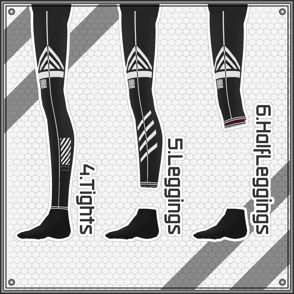 【Free/無料】VMP 切り替え型ソックスセット/Switchable Socks Set Ver1.1【VRoid】