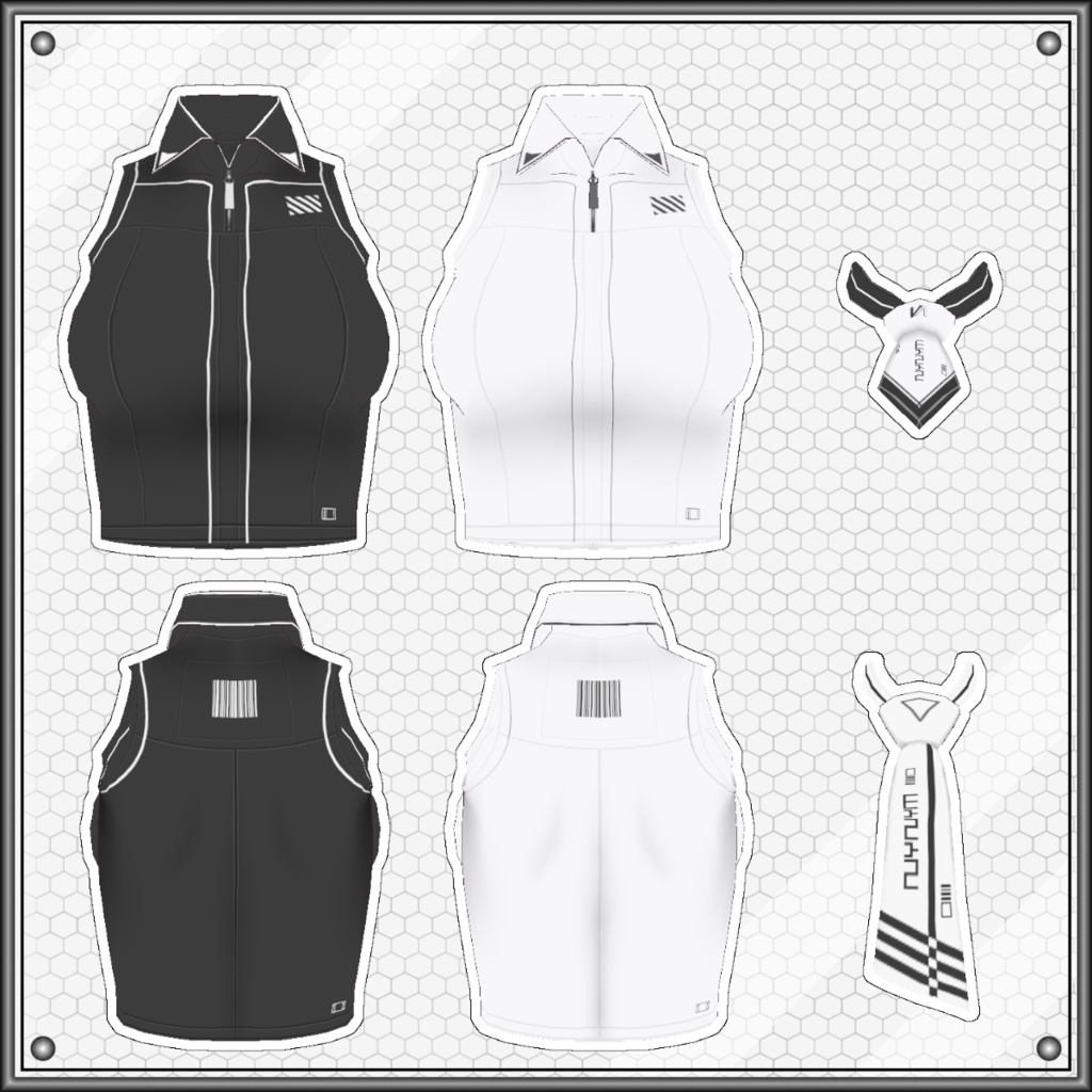 【Free/無料】VMP 襟付きインナー/Collared Inner【VRoid】