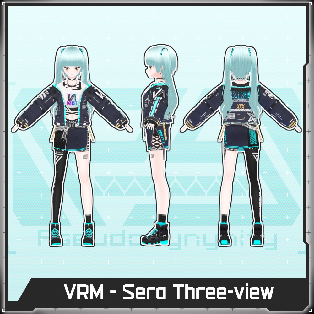 【Free/無料】VRM Set Mill & Sera【VRoid】