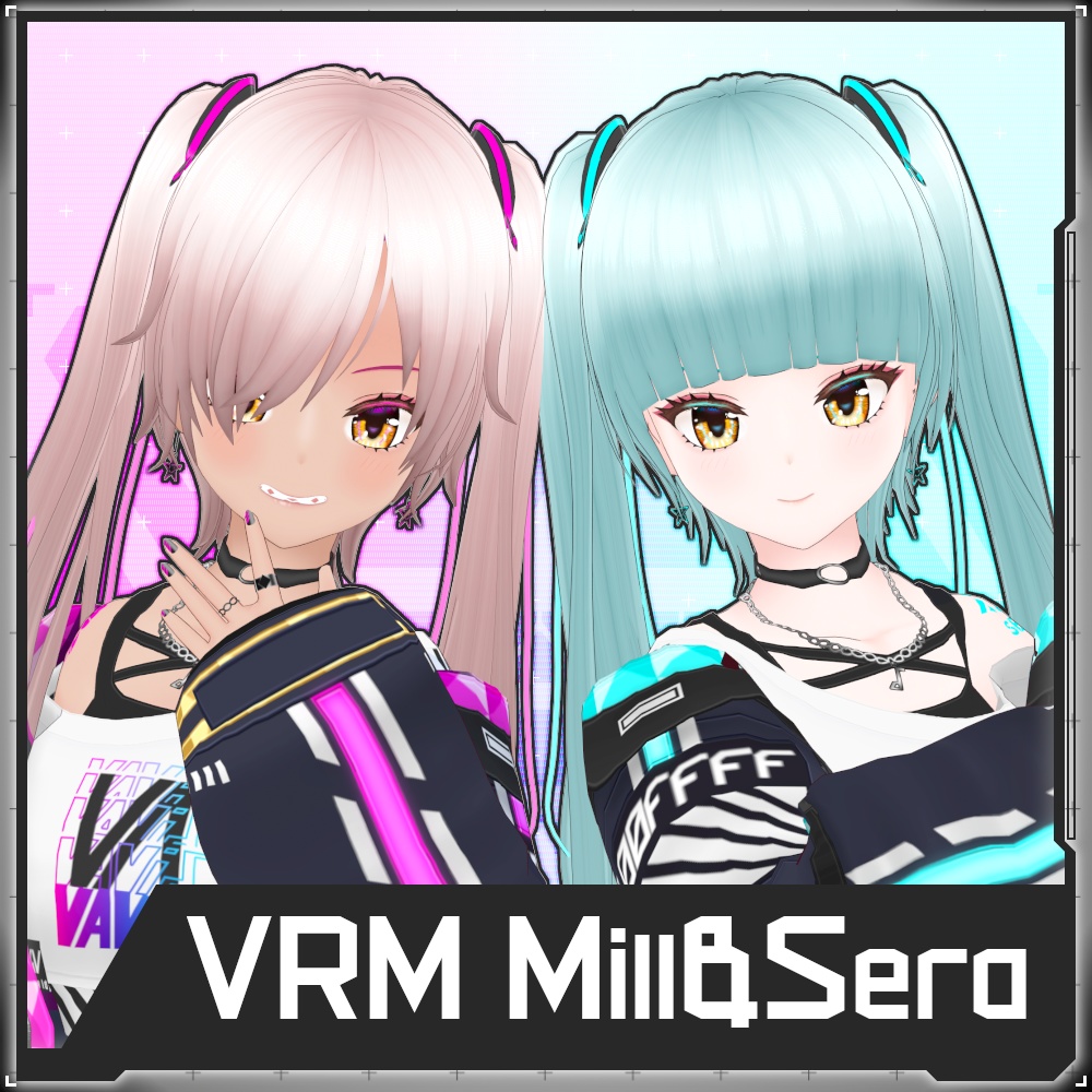 【Free/無料】VRM Set Mill & Sera【VRoid】