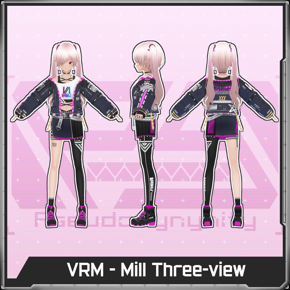 【Free/無料】VRM Set Mill & Sera【VRoid】