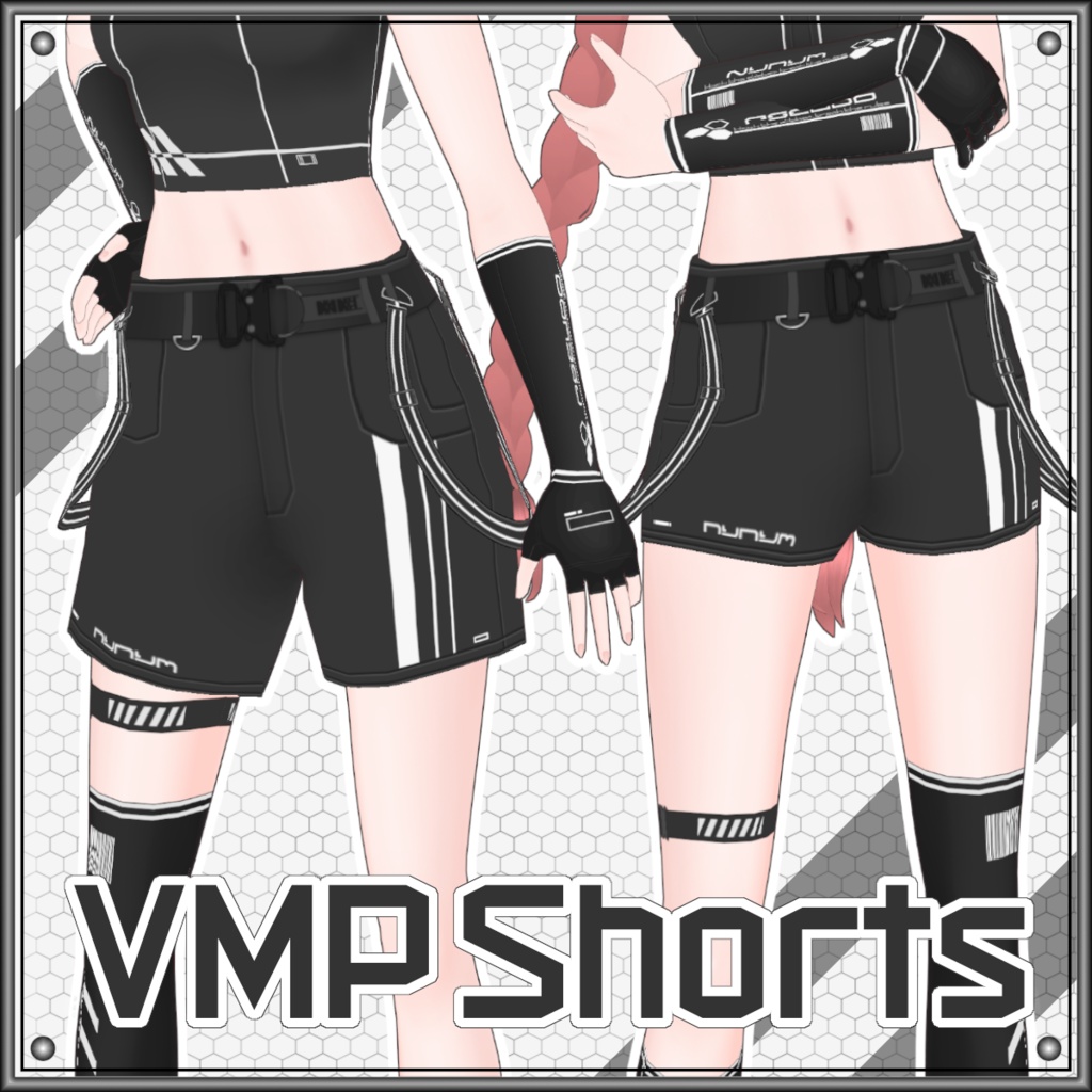 【Free/無料】VMP ショートパンツ/Shorts【VRoid】