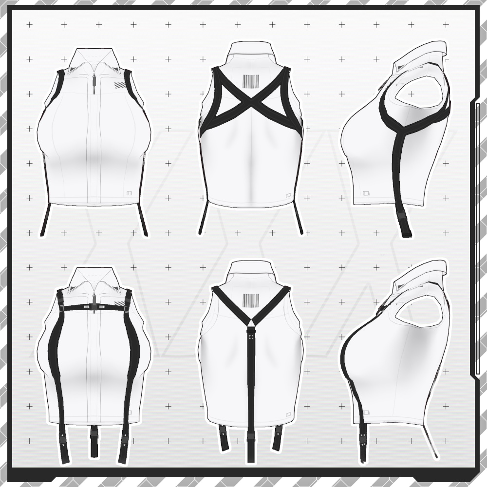 【Free/無料】VMP ハーネス/Harness【VRoid】