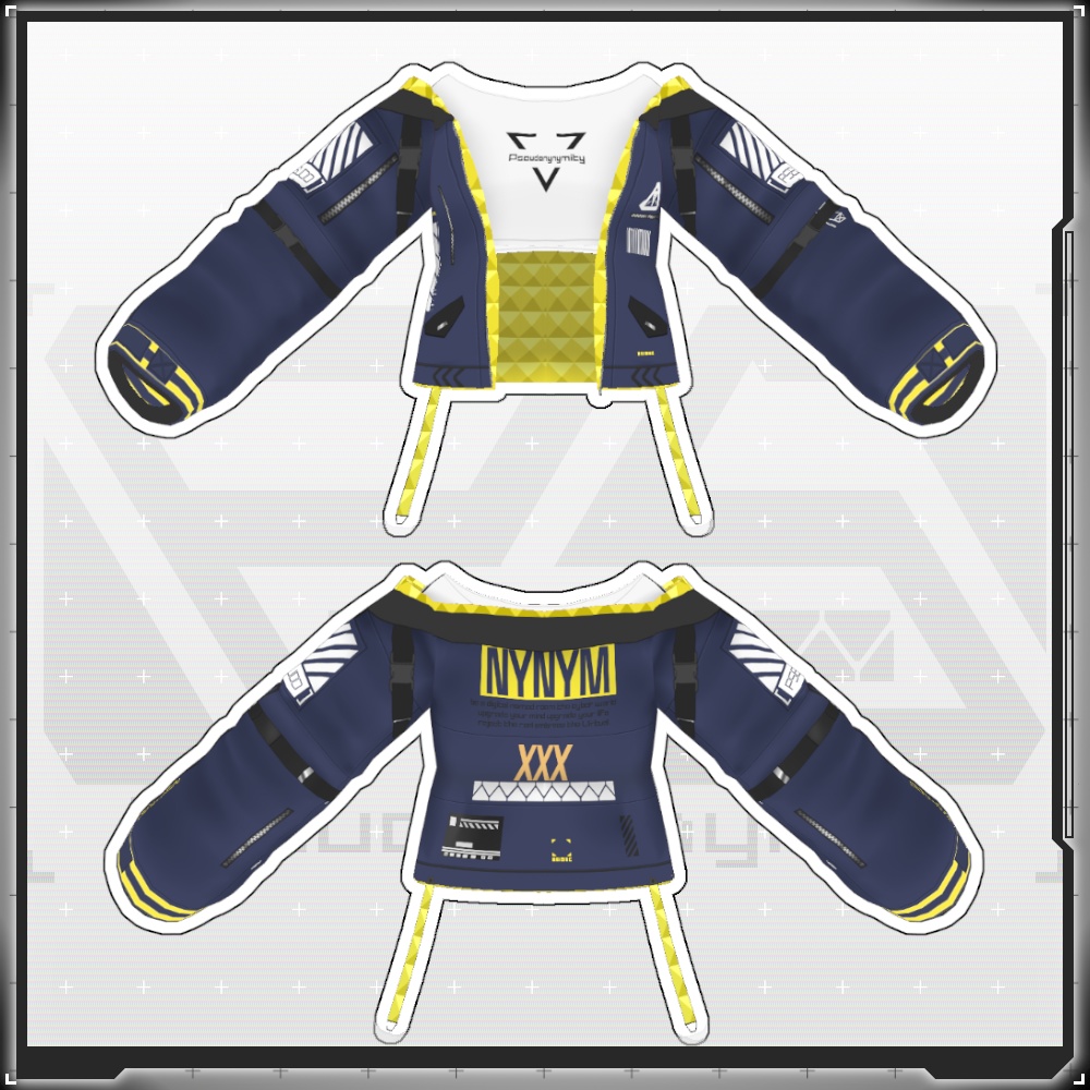 【Free/無料】VMP Jacket:A1 NightNavy【VRoid】