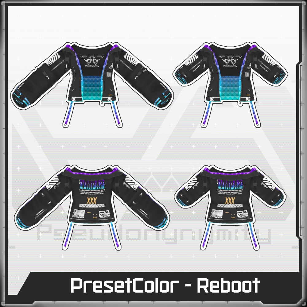 【Free/無料】VMP Jacket:A2 Variable Black【VRoid】