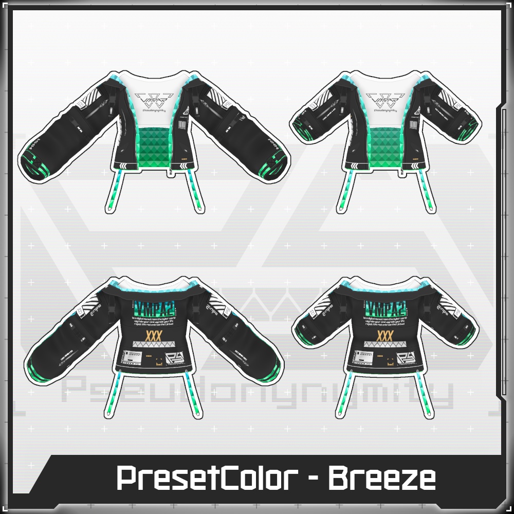 【Free/無料】VMP Jacket:A2 Variable Black【VRoid】