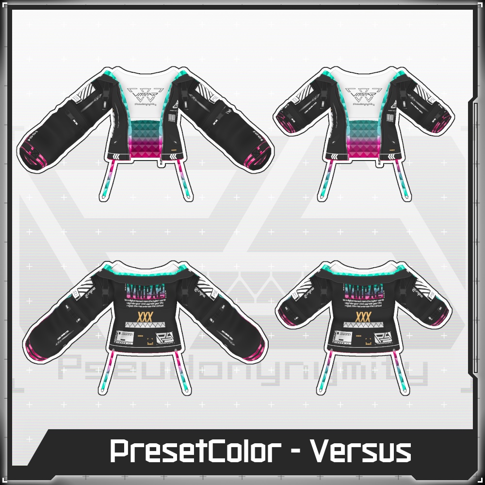 【Free/無料】VMP Jacket:A2 Variable Black【VRoid】