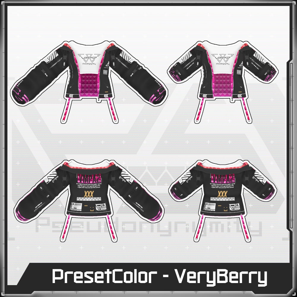 【Free/無料】VMP Jacket:A2 Variable Black【VRoid】