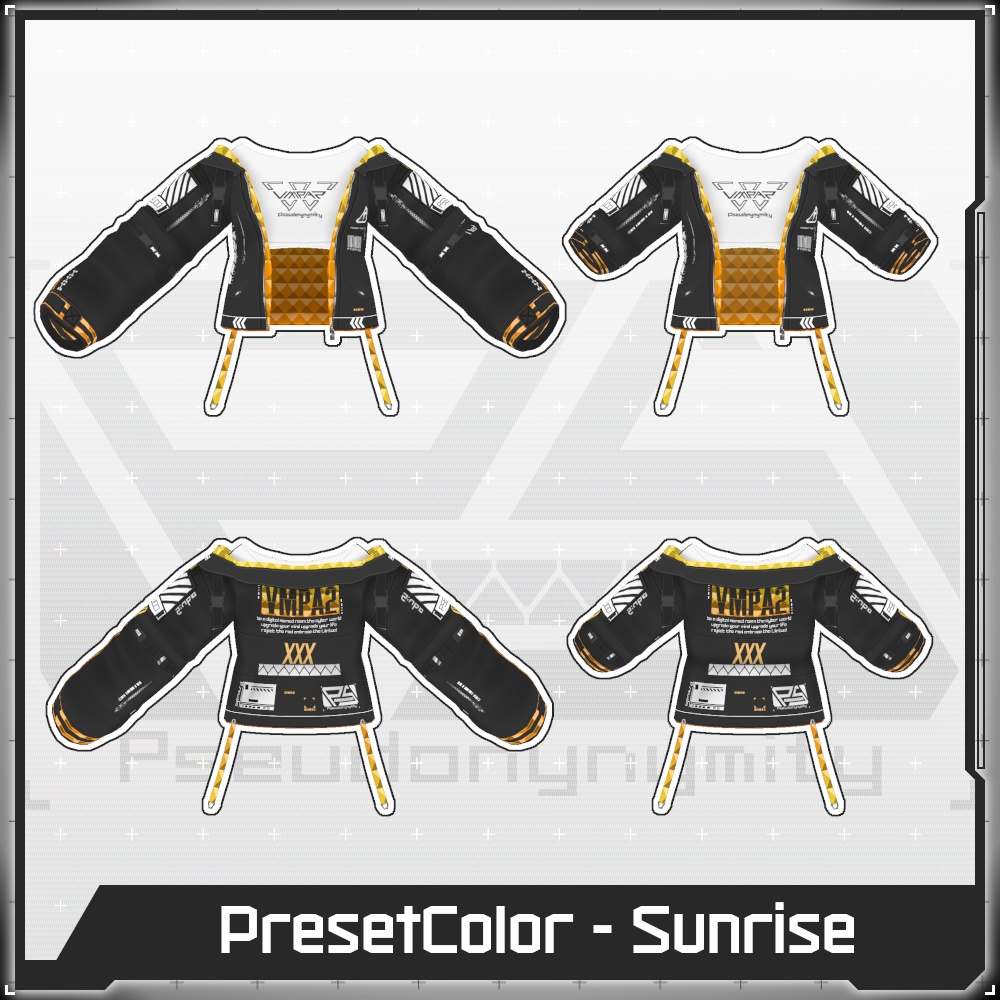 【Free/無料】VMP Jacket:A2 Variable Black【VRoid】