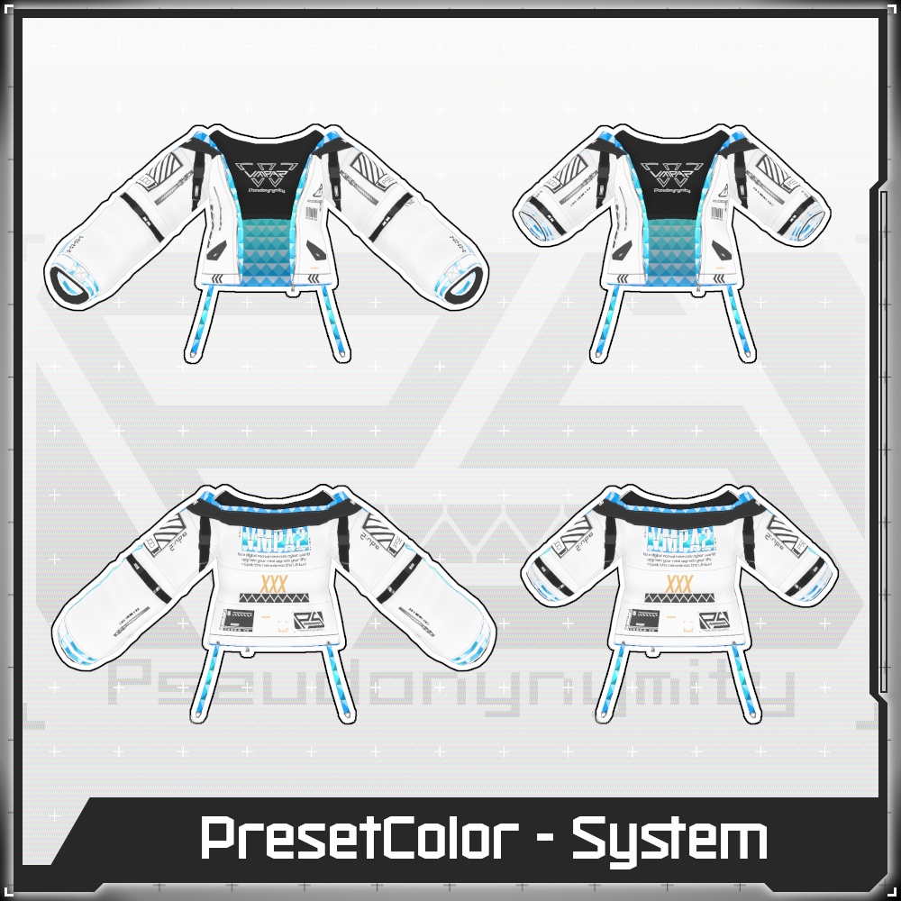 【Free/無料】VMP Jacket:A2 Variable White【VRoid】