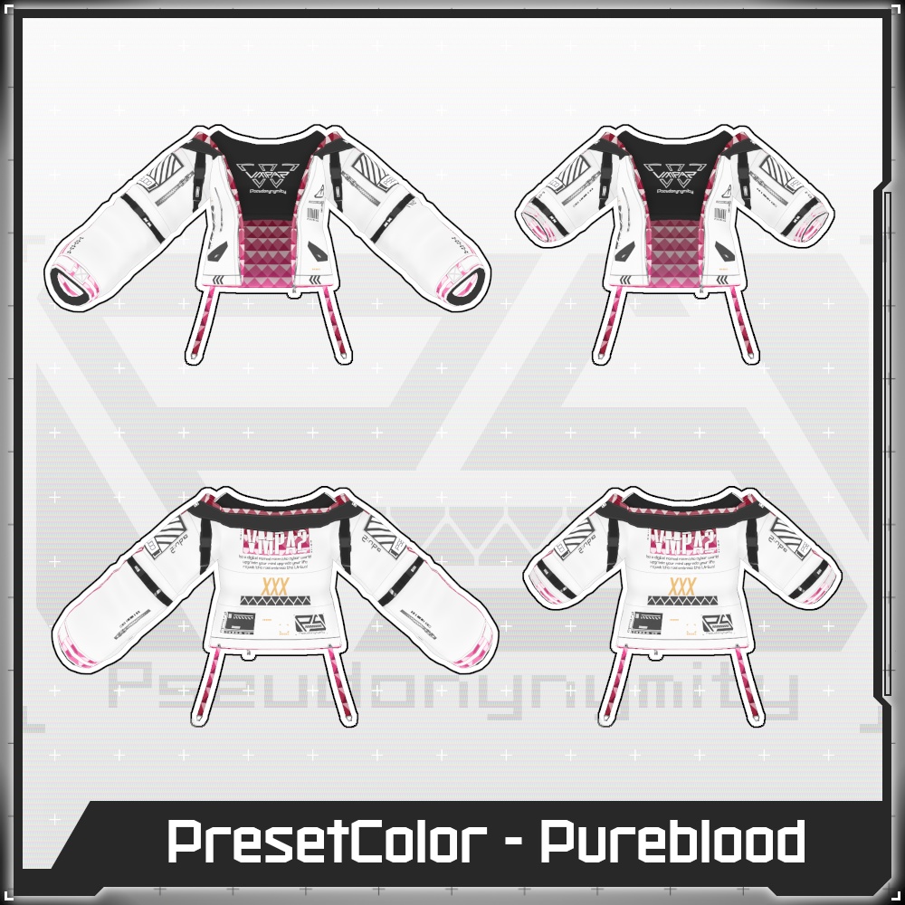 【Free/無料】VMP Jacket:A2 Variable White【VRoid】