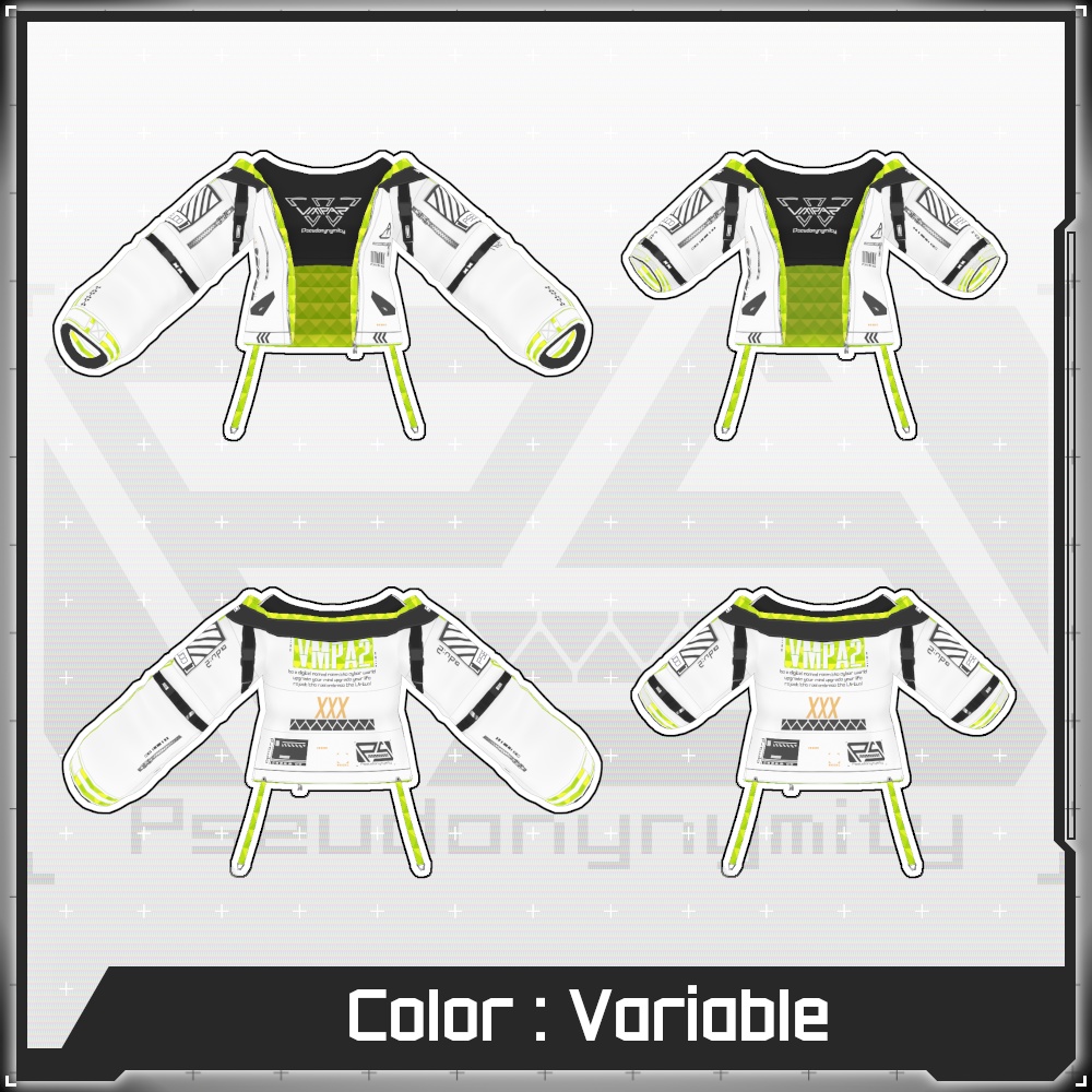 【Free/無料】VMP Jacket:A2 Variable White【VRoid】