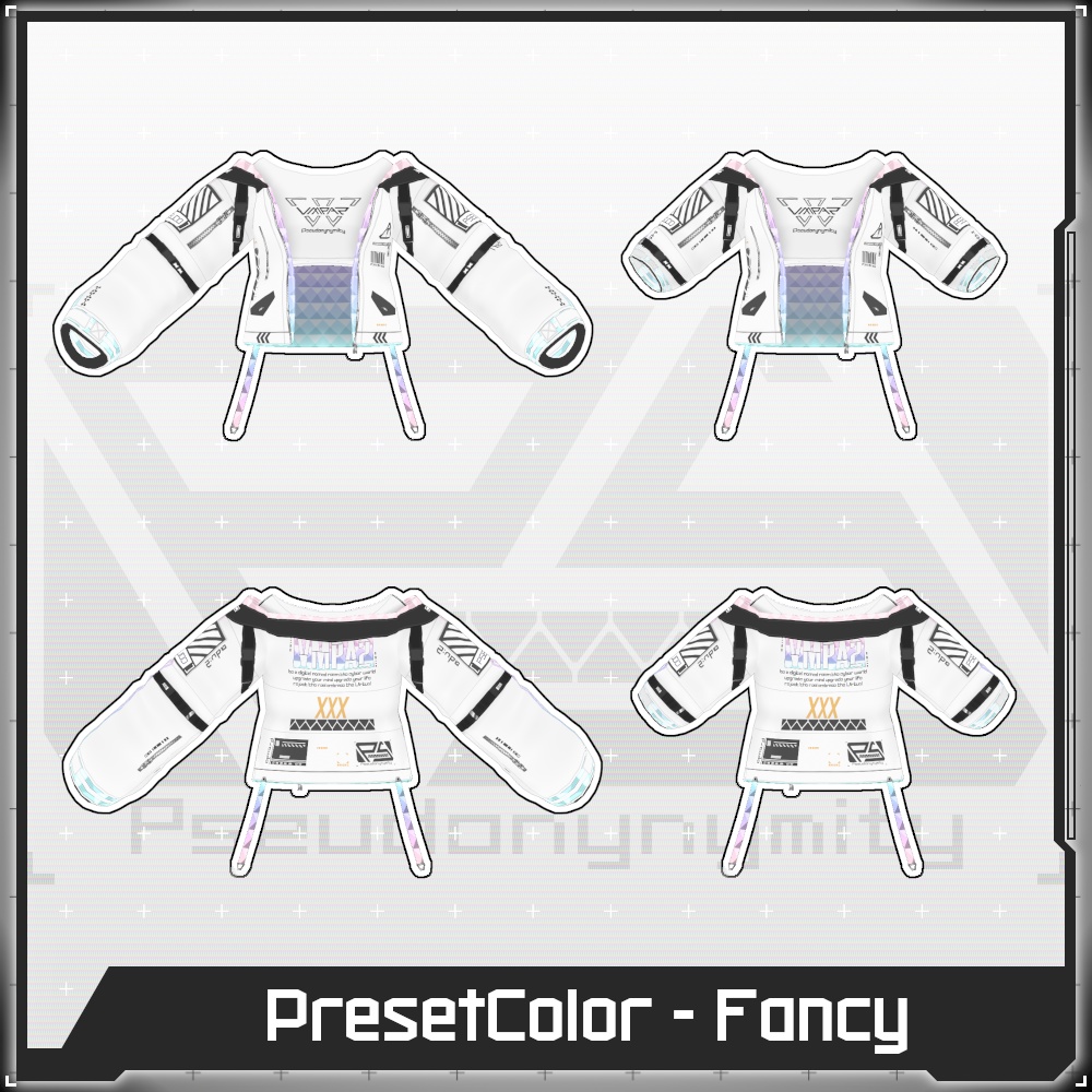 【Free/無料】VMP Jacket:A2 Variable White【VRoid】