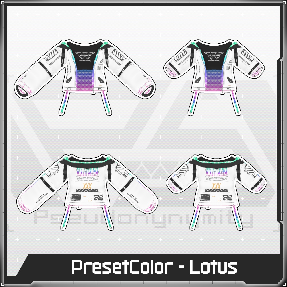 【Free/無料】VMP Jacket:A2 Variable White【VRoid】