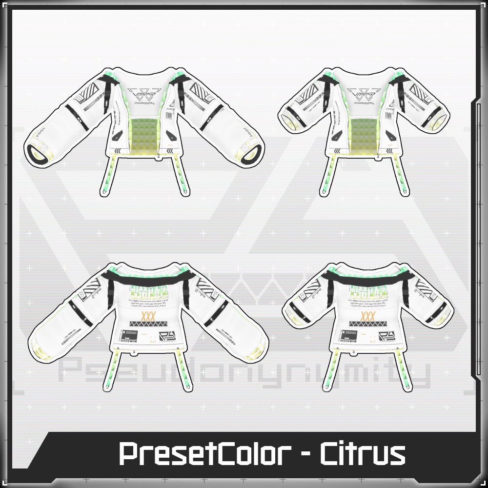 【Free/無料】VMP Jacket:A2 Variable White【VRoid】