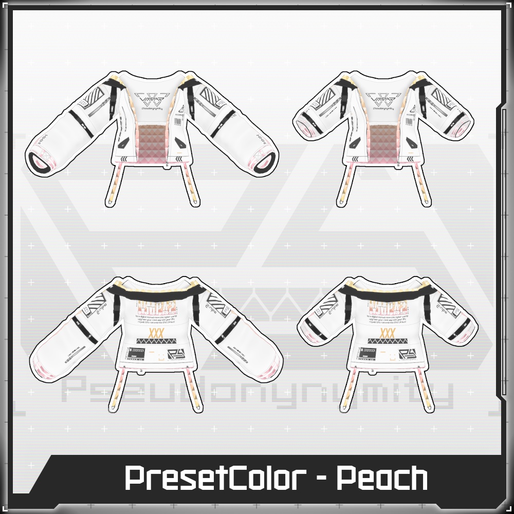 【Free/無料】VMP Jacket:A2 Variable White【VRoid】