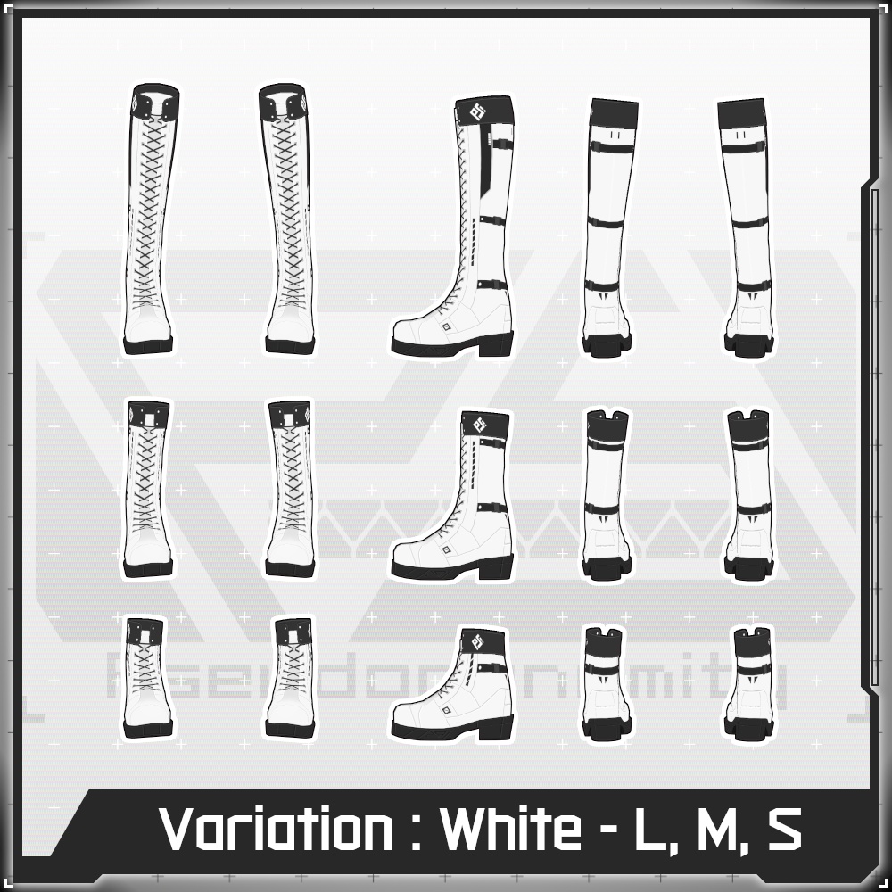 【Free/無料】VMP LaceUp Boots A1【VRoid】