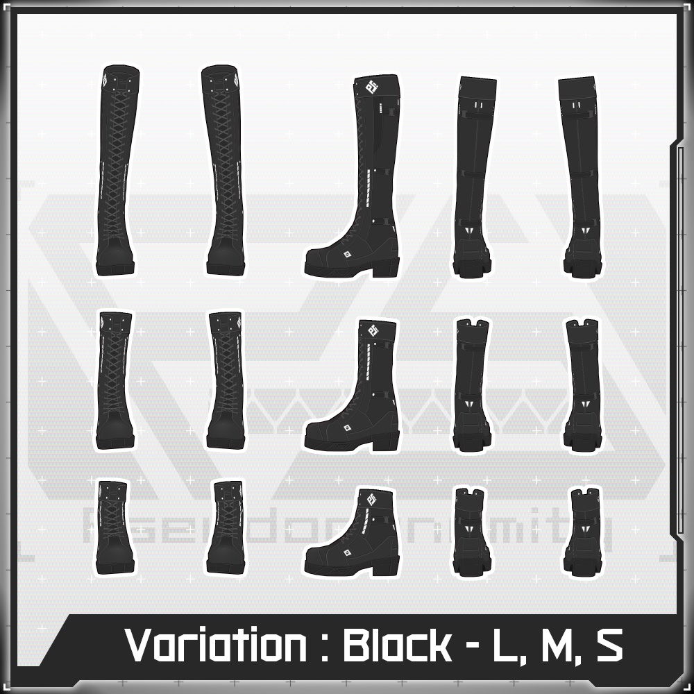 【Free/無料】VMP LaceUp Boots A1【VRoid】