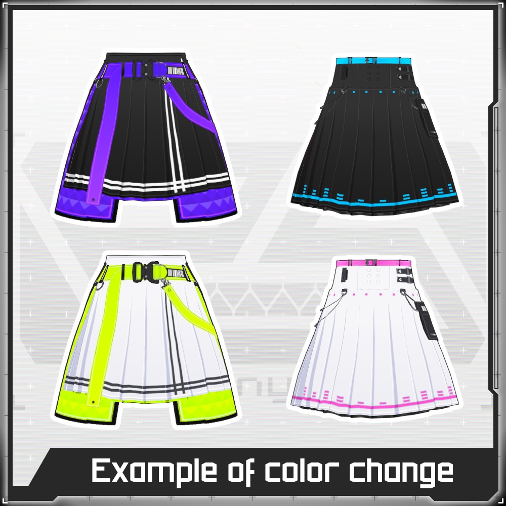 【Free/無料】VMP PleatedSkirt【VRoid】