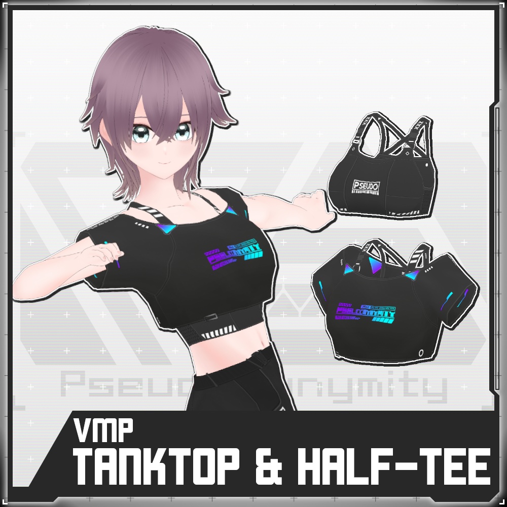 【Free/無料】VMP Tanktop and Half-Tee【VRoid】
