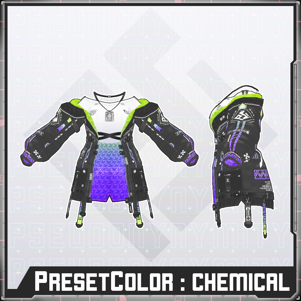 【Free/無料】VMP Jacket:GEN2 Black【VRoid】