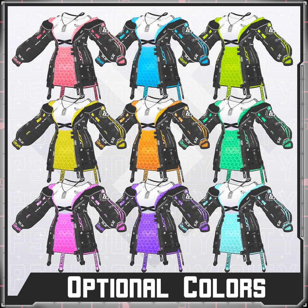 【Free/無料】VMP Jacket:GEN2 Black【VRoid】