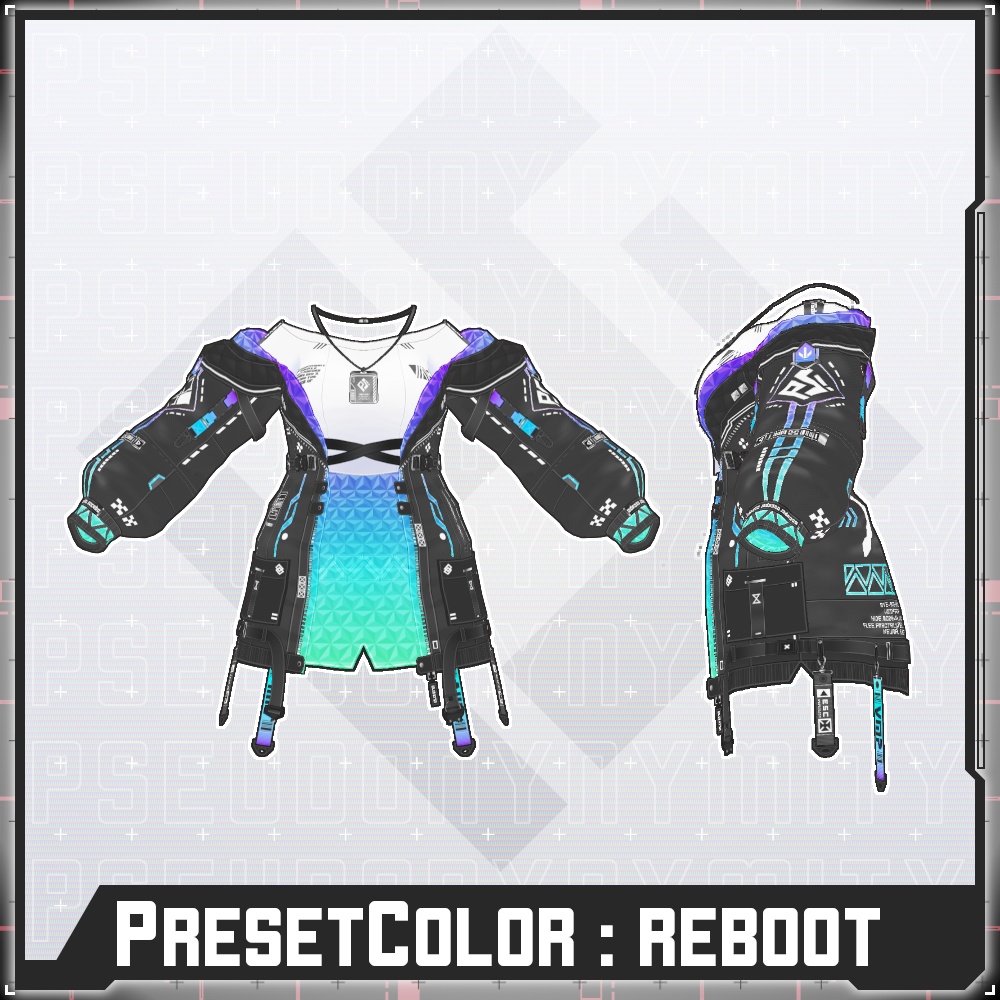 【Free/無料】VMP Jacket:GEN2 Black【VRoid】