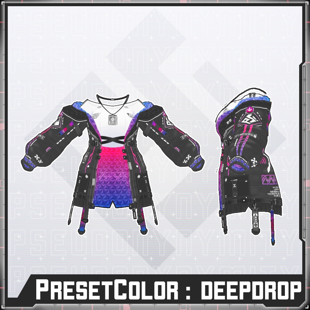 【Free/無料】VMP Jacket:GEN2 Black【VRoid】