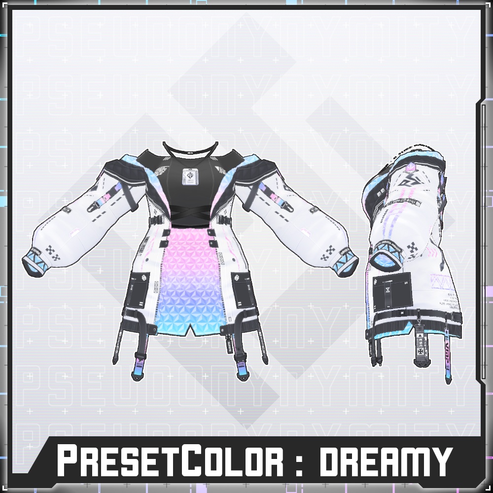 【Free/無料】VMP Jacket:GEN2 White【VRoid】