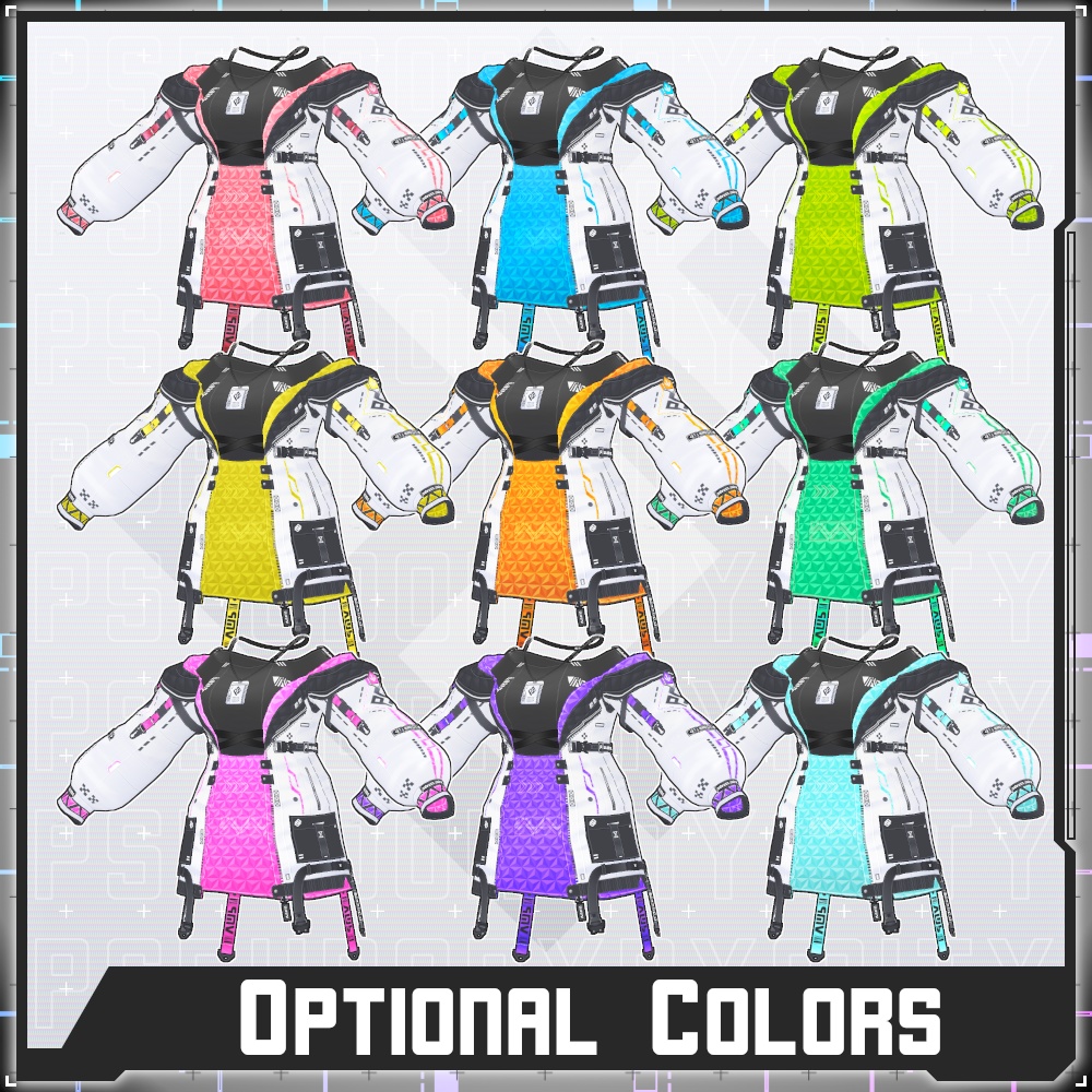 【Free/無料】VMP Jacket:GEN2 White【VRoid】