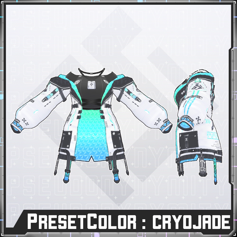 【Free/無料】VMP Jacket:GEN2 White【VRoid】