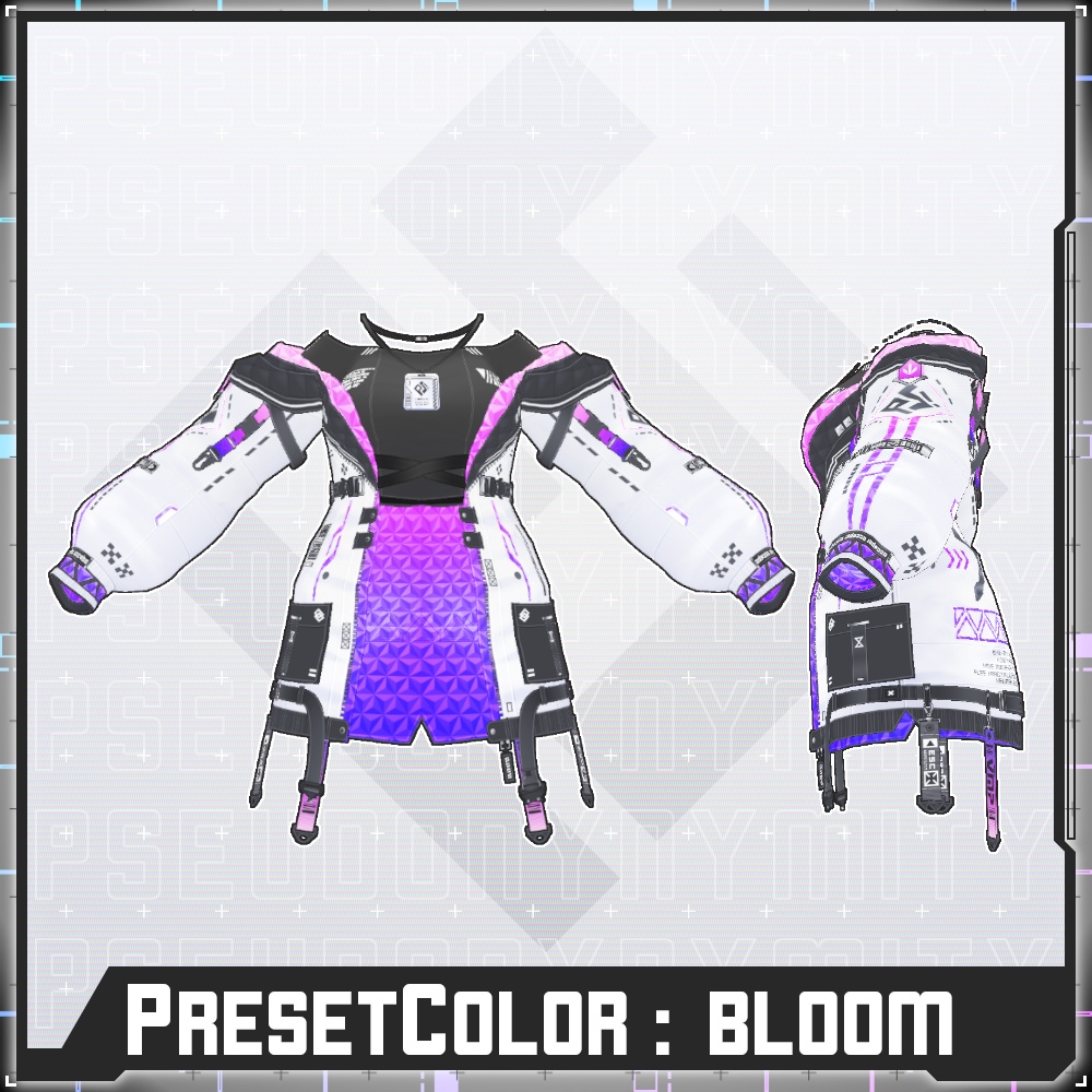 【Free/無料】VMP Jacket:GEN2 White【VRoid】