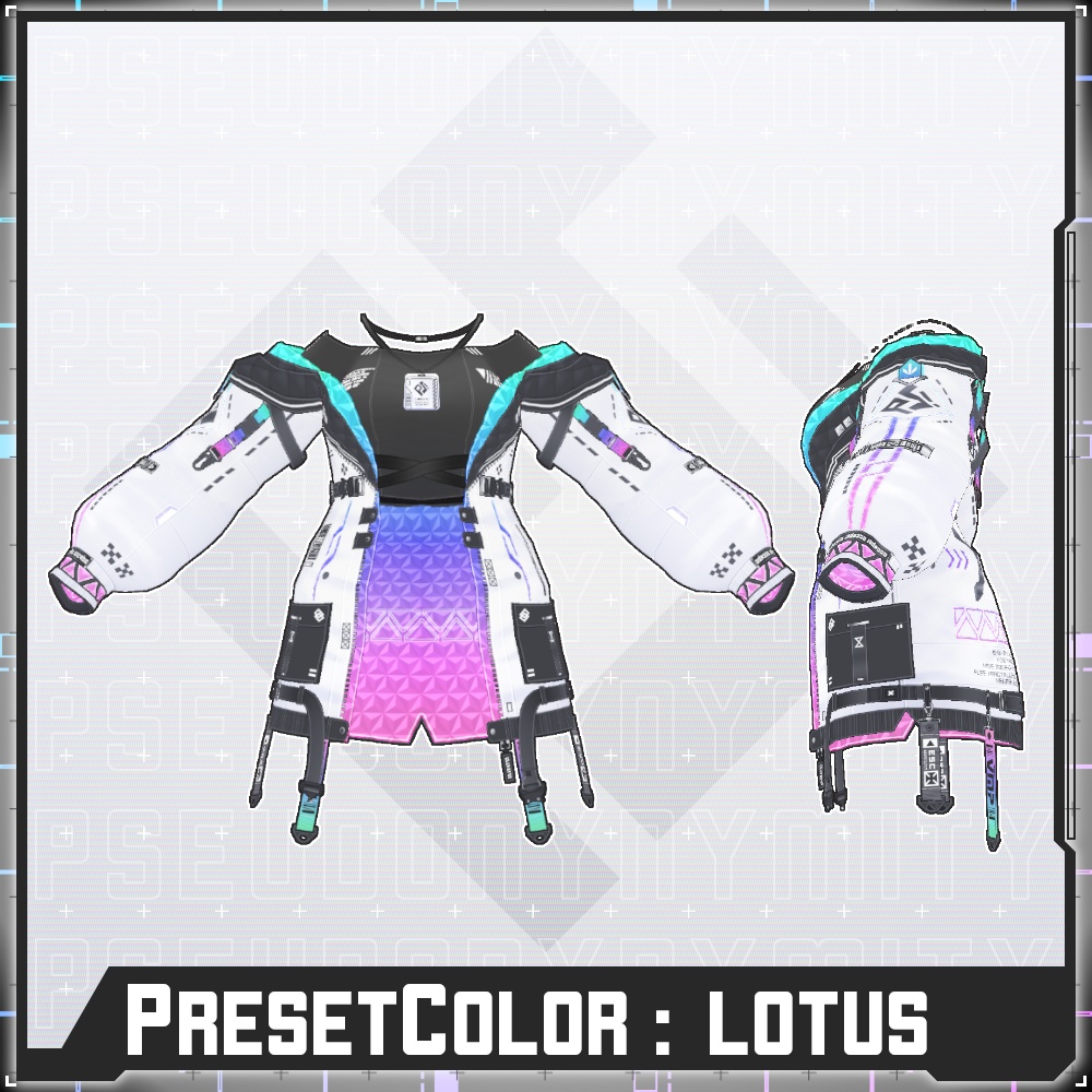 【Free/無料】VMP Jacket:GEN2 White【VRoid】