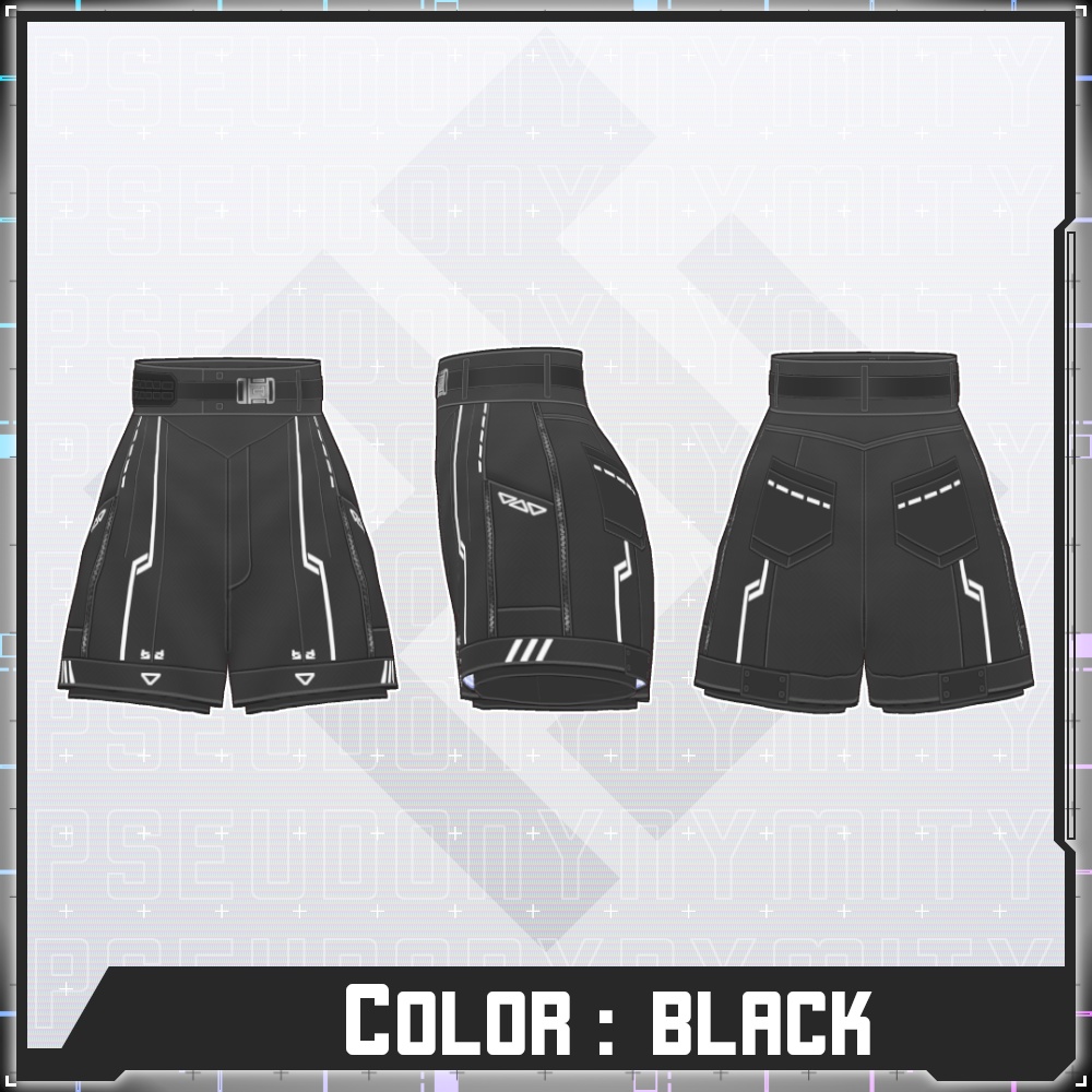 【Free/無料】VMP High-waist Shorts【VRoid】