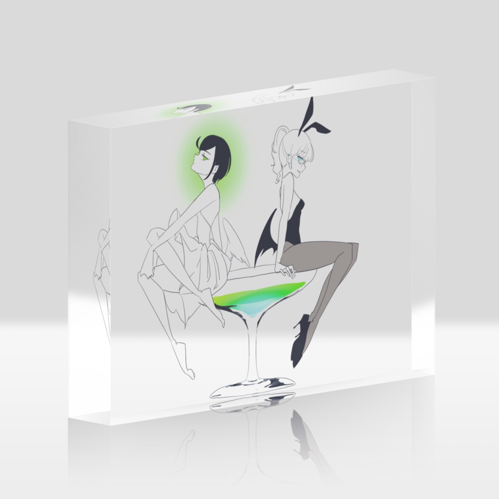 【プリチャン一次創作】アクリルブロック【ラ・モンドメール】