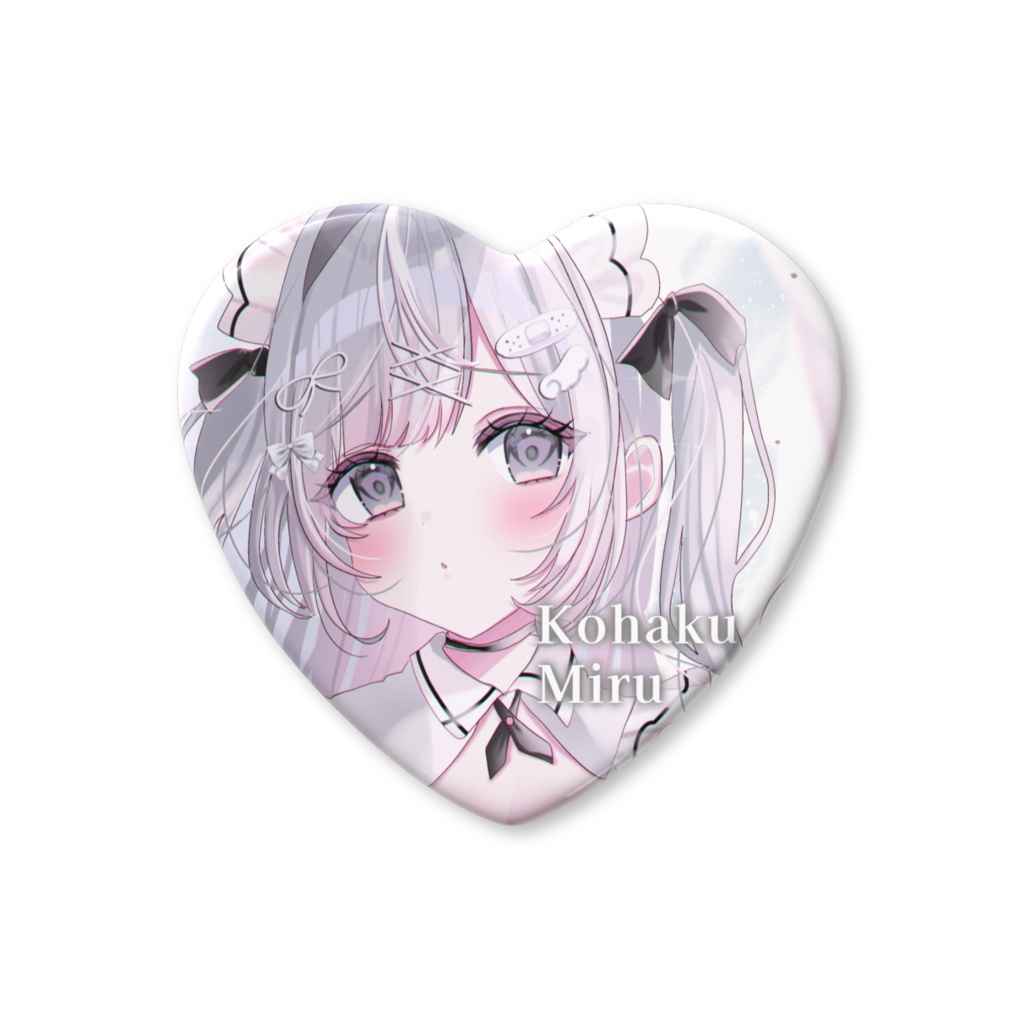 MAIDOLCE♡ハート缶バッジ