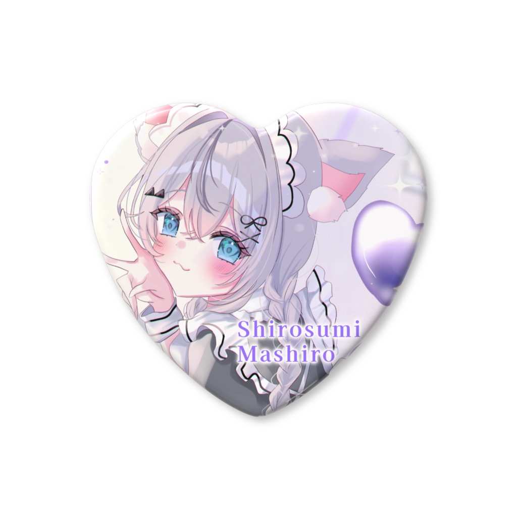 MAIDOLCE♡ハート缶バッジ