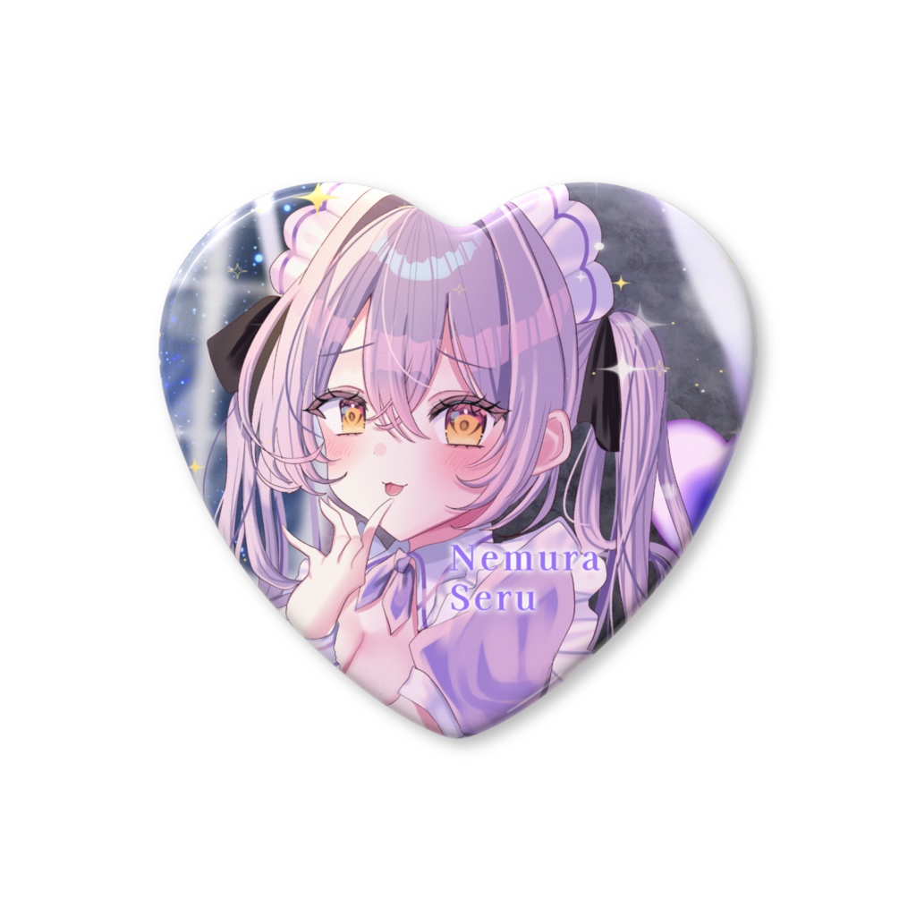 MAIDOLCE♡ハート缶バッジ