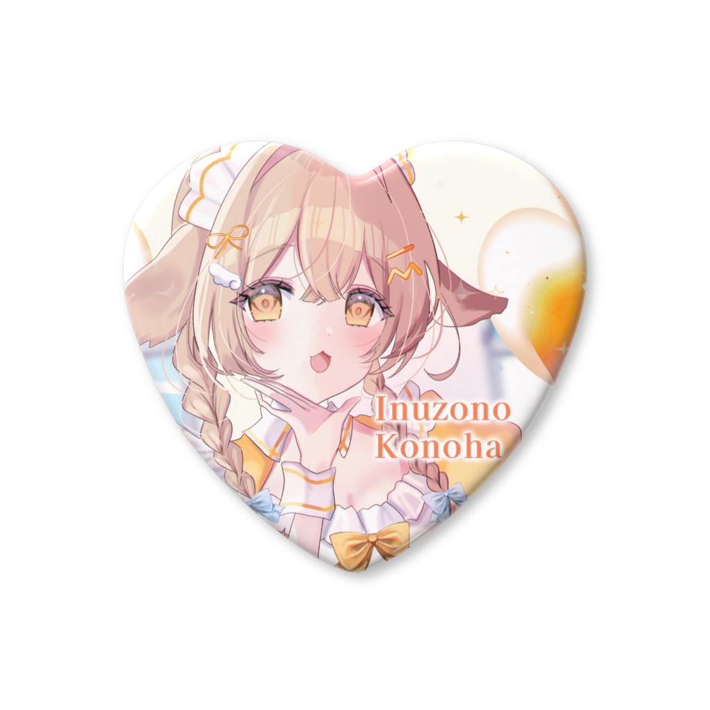 MAIDOLCE♡ハート缶バッジ