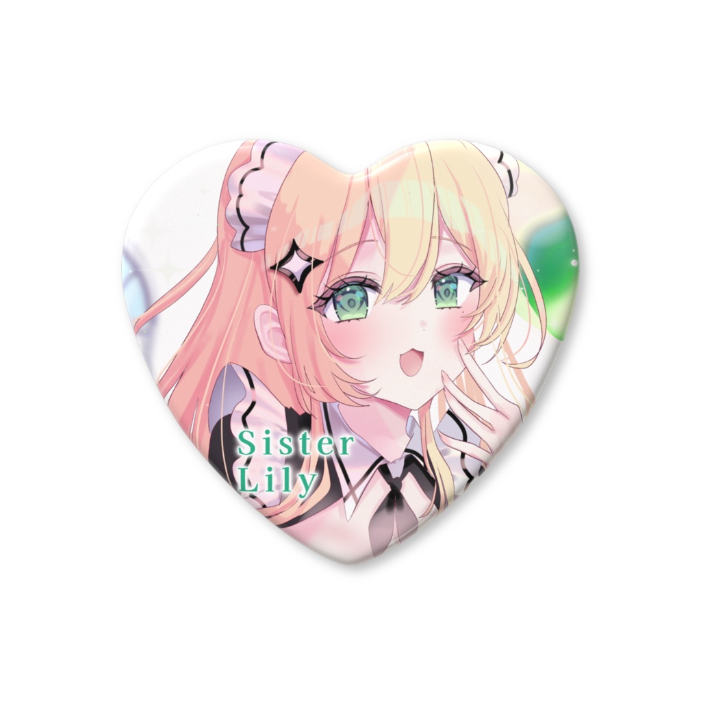 MAIDOLCE♡ハート缶バッジ